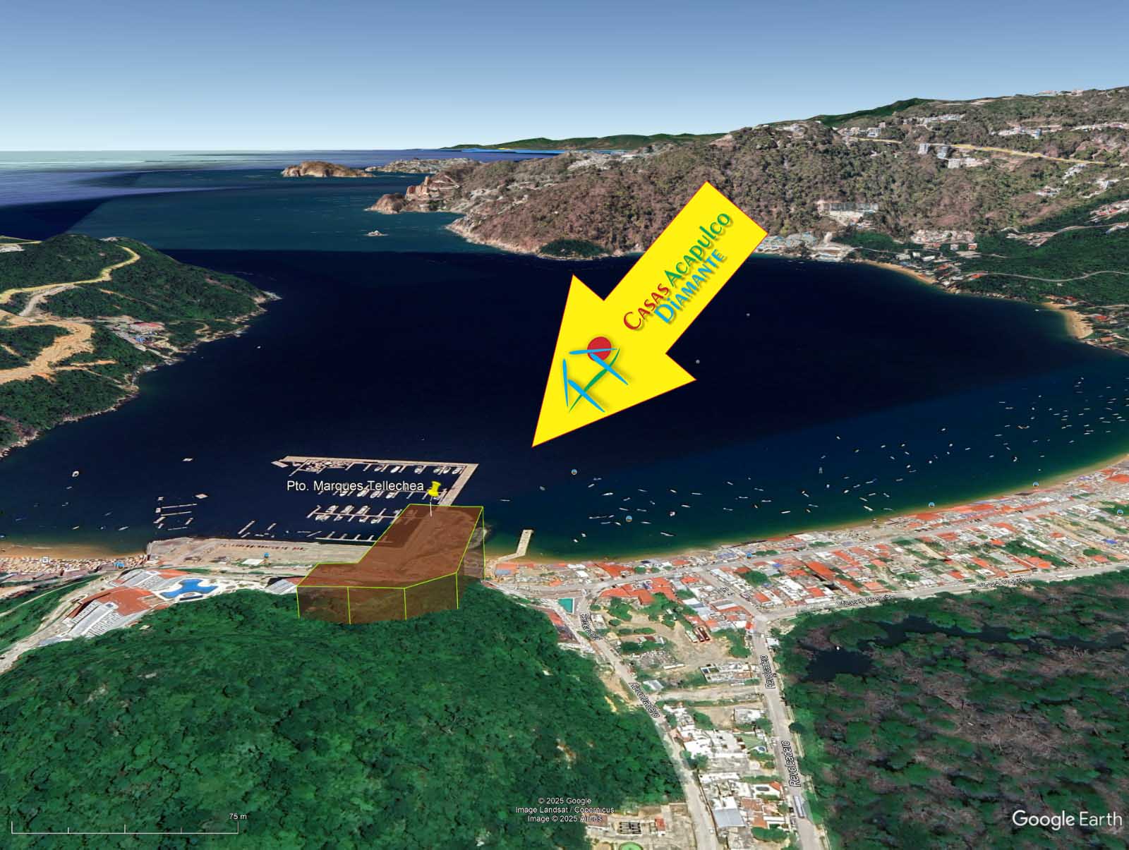 Terreno Puerto Marqués Tellechea - Vista aérea 5